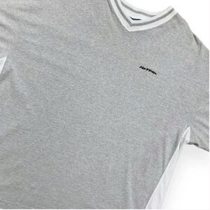 Vintage No Fear Shirt Mens Large Gray Short Sleeve Y2K 90s Grunge Skater Mesh